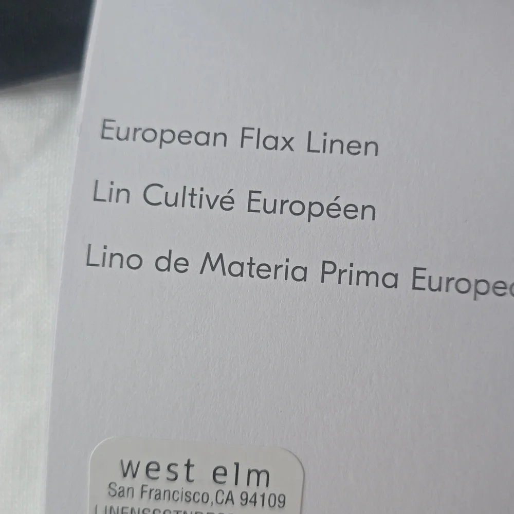 ❤️BUY 2 GET 1 FREE European Flax Linen Pillowcases, Size Standard, Color White